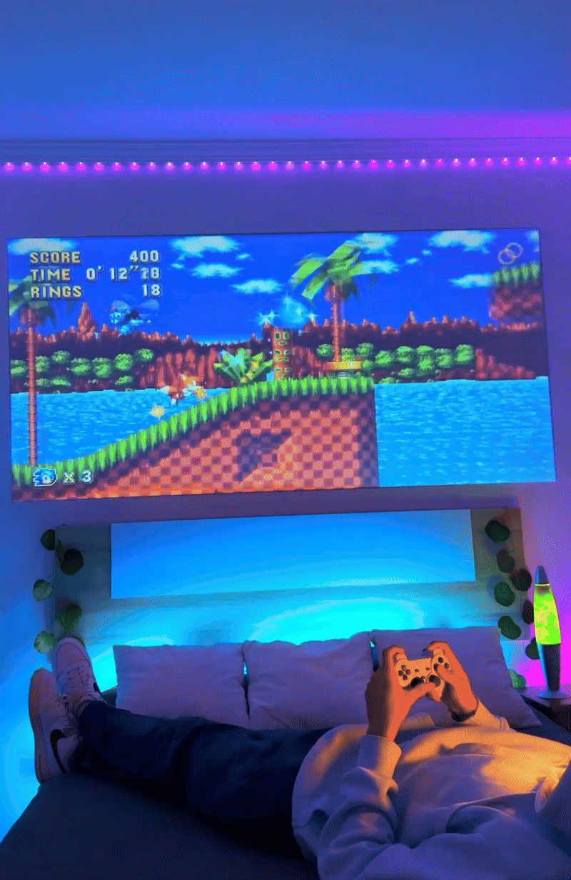 Projector + Gaming Console