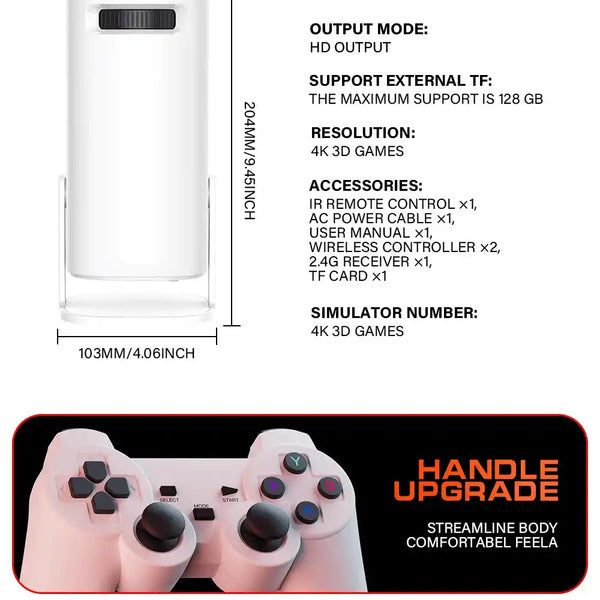 Projector + Gaming Console