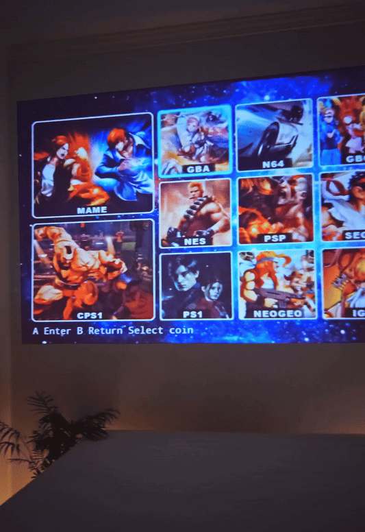 Projector + Gaming Console